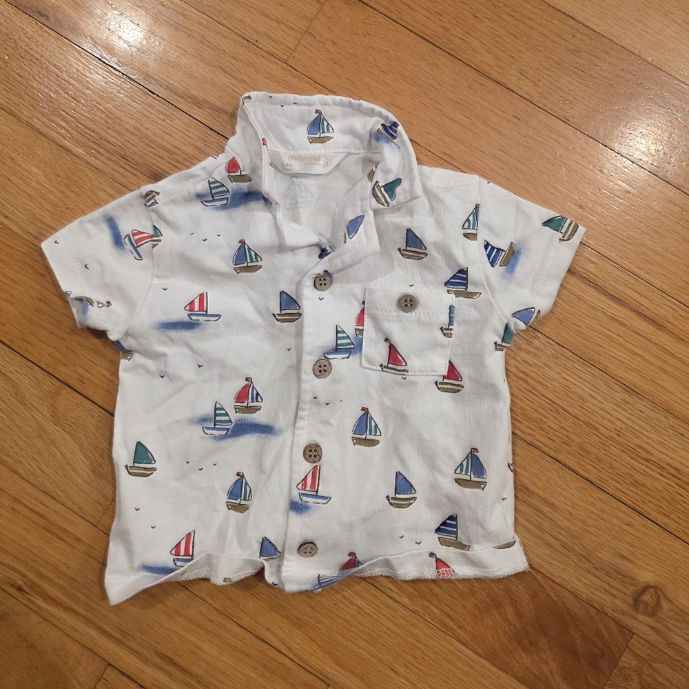 Mayoral Sailboat Shirt